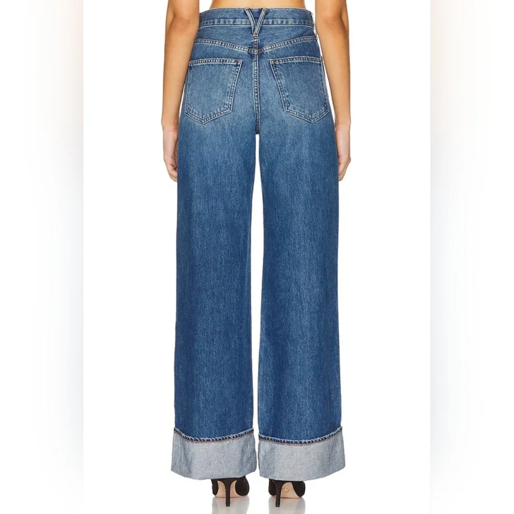 VERONICA BEARD New TAYLOR High Rise Wide Legs Blue Jeans In Rebel Stone Size 29 - Picture 4 of 15